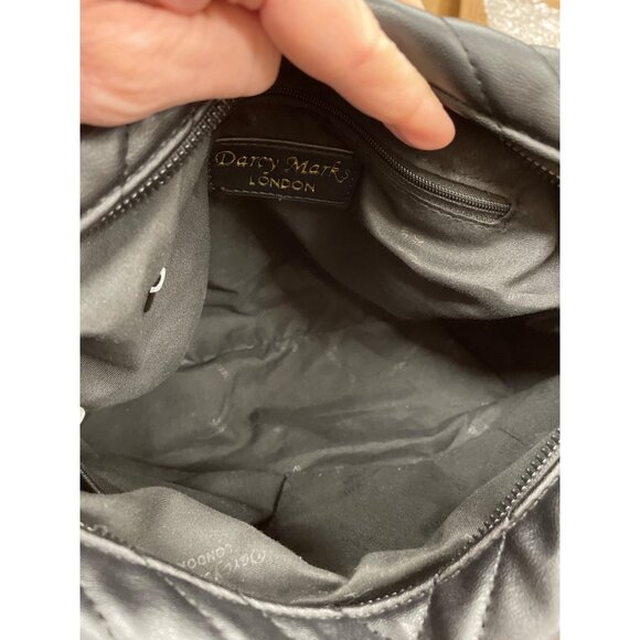 Darcy Marks Women's Black Quilted Crossbody Handbag Purse SKU 1453 - Picture 8 of 8